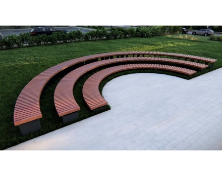 Амфитеатр Радиус без спинок, радиус 3-5 м оптом, фото 4