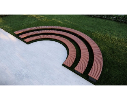 Амфитеатр Радиус без спинок, радиус 3-5 м оптом, фото 3