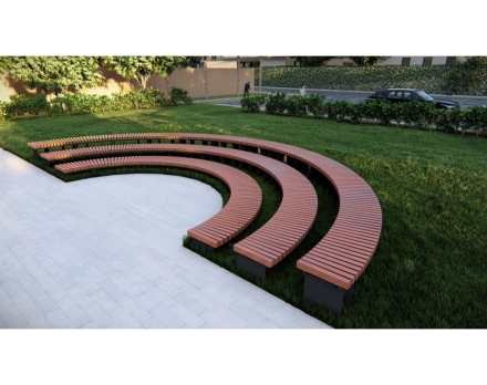 Амфитеатр Радиус без спинок, радиус 3-5 м оптом, фото 2