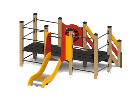 Детская горка Кая ГР-18 H=700 для игровой площадки оптом, фото 1