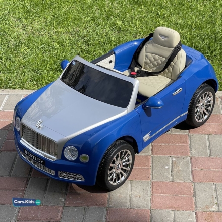 Детский электромобиль Bentley Mulsanne JE1006 синий оптом, фото 4