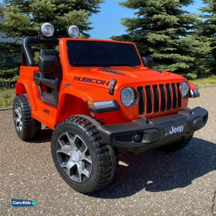 Электромобиль Jeep Rubicon 4WD оранжевый оптом, фото 10
