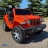 Электромобиль Jeep Rubicon 4WD оранжевый оптом