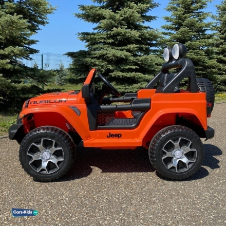 Электромобиль Jeep Rubicon 4WD оранжевый оптом, фото 3
