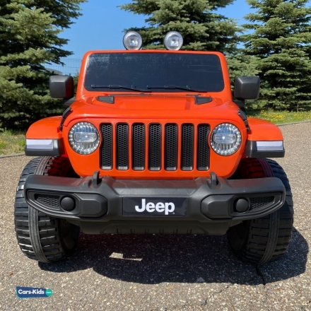 Электромобиль Jeep Rubicon 4WD оранжевый оптом, фото 4