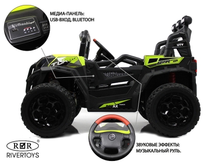 Детский электромобиль RiverToys C111CC зеленый оптом, фото 3