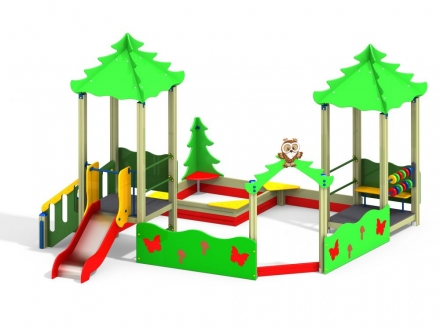 МФ 3.22 Песочный дворик с горкой H=700мм оптом, фото 1