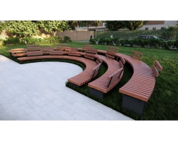 Амфитеатр Радиус со спинками, радиус 3-5 м, фото 2