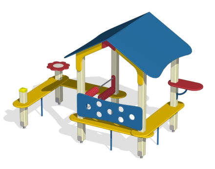 Домик-беседка Дворик 4 ПС-11.2 для детской площадки оптом, фото 3