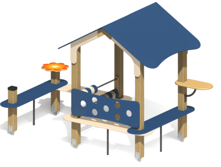 Домик-беседка Дворик 4 ПС-11.2 для детской площадки оптом, фото 2