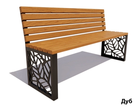 Парковая скамейка Севастополь, Лиственница (без подлокотников) 2 м  оптом, фото 4