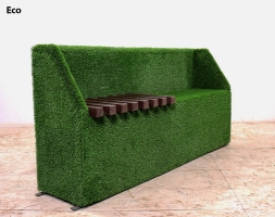 Топиари лавочка, фотозона - газон Eco, фото 1