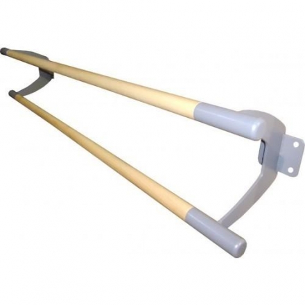 Станок хореографический ZSO PREMIUM пристенный, двухрядный 1,5 м, перекладина D-40 мм БЕРЕЗА  оптом, фото 1