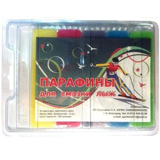 Парафины для лыж (комплект: 5 шт t+1°C/-25°C) 200гр оптом, фото 1