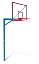 Стенд баскетбольный для улиц FIBA , щит 1800х1050 стекло акриловое УТ408.1 