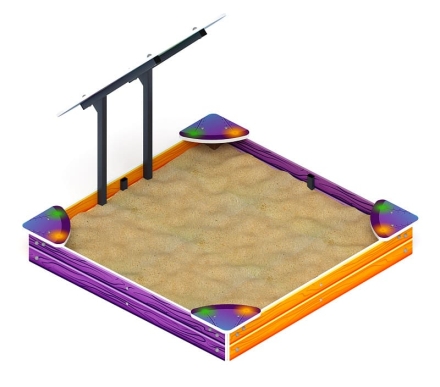 Песочница средняя с навесом Космопорт - ИО 5.14.01-02 оптом, фото 3