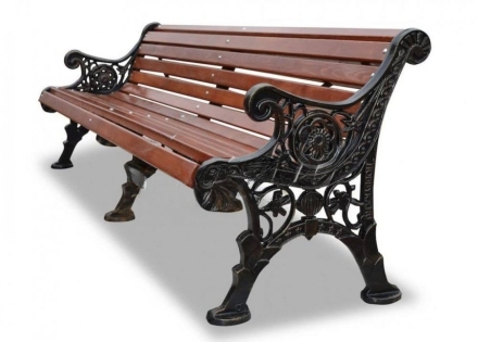 Скамейка чугунная Вензель 1,8 м оптом, фото 4