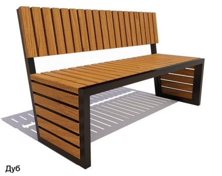 Скамейка парковая Аллея, Сосна 2,5 м оптом, фото 5