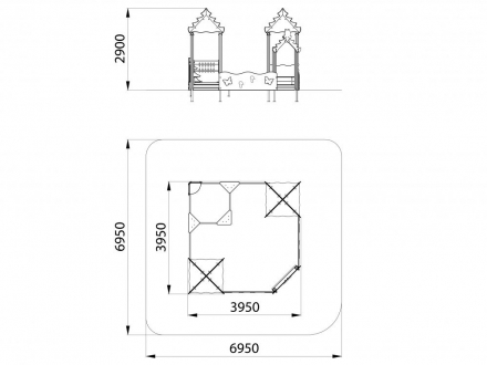 МФ 3.221 Песочный дворик без горки оптом, фото 2