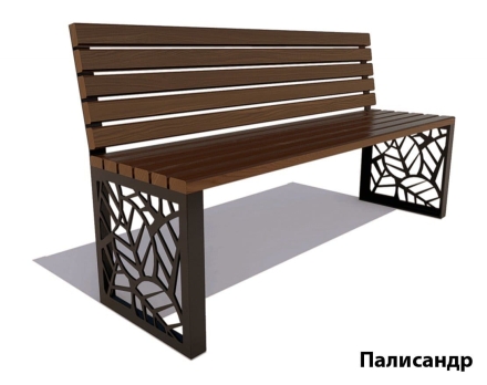 Парковая скамейка Севастополь, Лиственница  (без подлокотников) 1,8 м оптом, фото 1