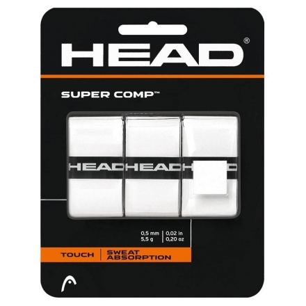 Овергрип Head Super Comp, 0,5 мм, 3 шт, белый оптом, фото 1