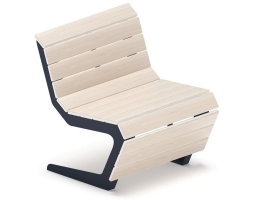 Скамья Волна спокойствия-4 (светлый дуб), фото 1