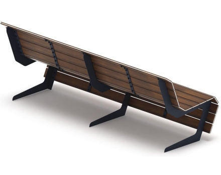 Скамья Волна спокойствия-5 (темный дуб) оптом, фото 2