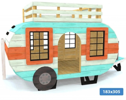 Игровой домик TORUDA WOOD Счастливый фургон оптом, фото 1