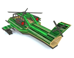 Игровой комплекс TORUDA WOOD Вертолет Военный, фото 2