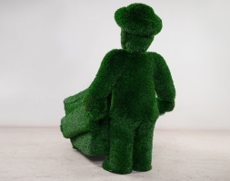 Топиари Человек с тележкой - газон Deluxe, фото 2