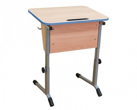 Стол ученический одноместный (синий кант) оптом, фото 1