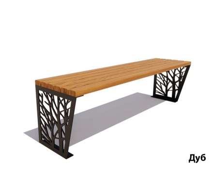 Банкетка Роща, Лиственница 1,5 м оптом, фото 4