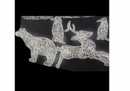 Плоские фигуры для украшения фасада со светодиодами Олень, фото 2