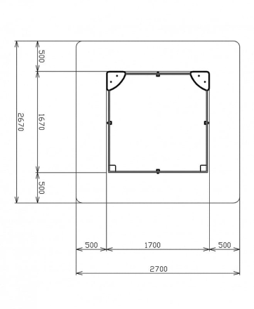 Песочница средняя с ограждением Космопорт - ИО 5.14.01-01 оптом, фото 6