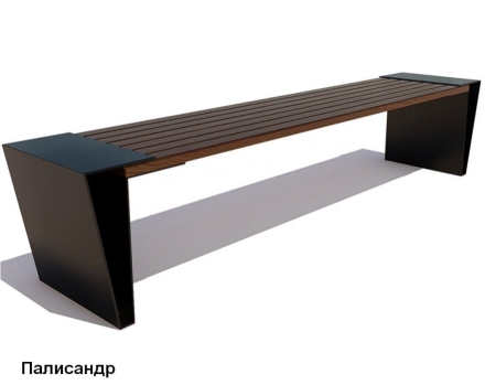 Скамейка уличная Мегаполис, Сосна 0,6 м оптом, фото 4
