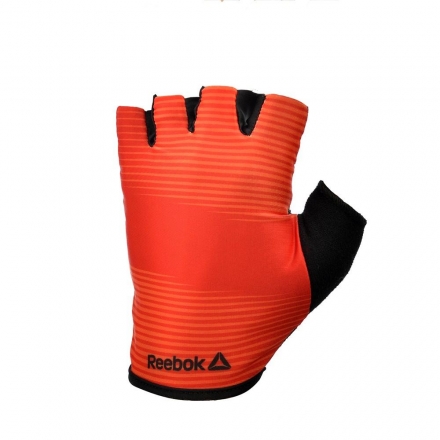 Тренировочные перчатки Reebok (без пальцев) красныые размер M, RAGB-11235RD оптом, фото 1
