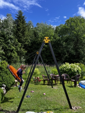 Уличные качели Рекорд W-2, перекладина 3 м оптом, фото 12