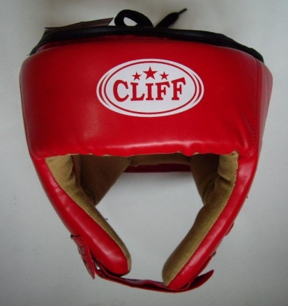 Шлем боксерский CLIFF ULI-5001 открытый (FLEX) красный р.L оптом, фото 1