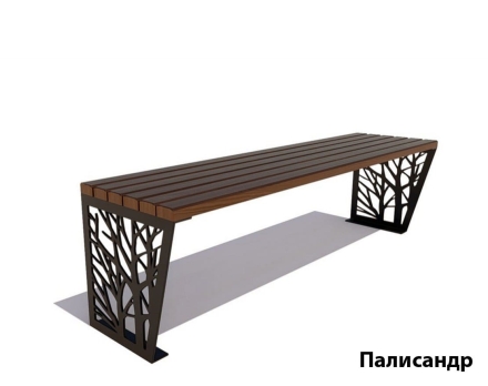 Банкетка Роща, Лиственница 1,2 м оптом, фото 5