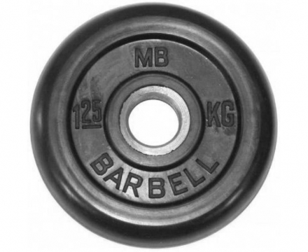 Диск обрезиненный BARBELL MB (металлическая втулка) 5 кг / диаметр 51 мм оптом, фото 1