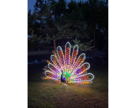 Световая фигура Павлин №3 005 оптом, фото 3