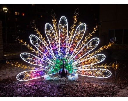 Световая фигура Павлин №3 005 оптом, фото 2
