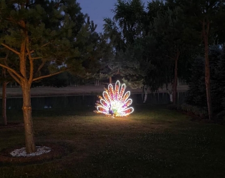 Световая фигура Павлин №3 005 оптом, фото 4