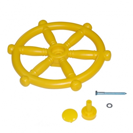 Штурвал &quot;Боцман&quot; D 30 см PS-321 жёлтый оптом, фото 1