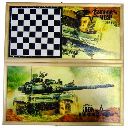 Нарды средние Iron Warriors series Танк-1, 500х250мм оптом, фото 1