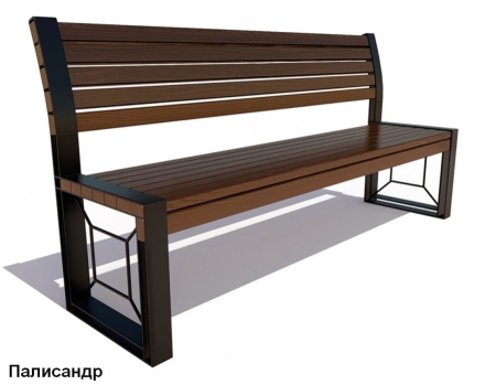 Скамейка уличная Бавария, Сосна 0,6 м оптом, фото 4