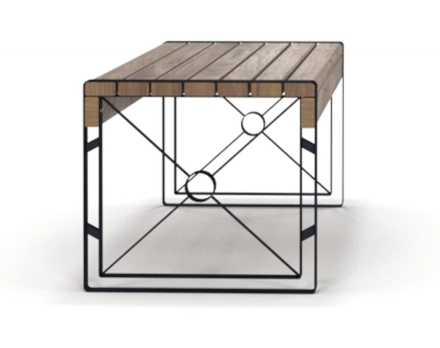 Банкетка стальная Фотела 1,8 м оптом, фото 2