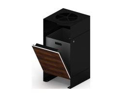 Урна парковая с пепельницей (черная) (под анкера) Символ 11, фото 1