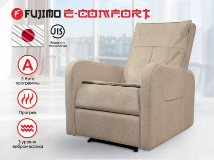 Кресло-реклайнер электрический с массажем FUJIMO E-COMFORT CHAIR Ваниль оптом, фото 1