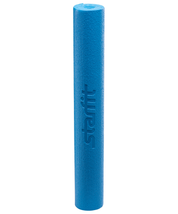 Коврик для йоги FM-101, PVC, 173x61x0,6 см, синий оптом, фото 2